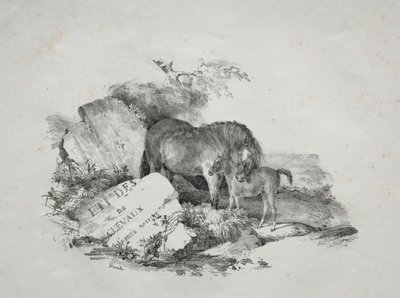 La jument et son poulain - Theodore Gericault