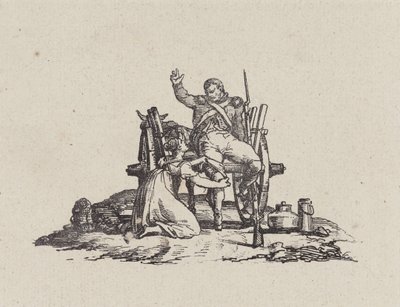 La Laitière et le vétéran (The Milkmaid and the Veteran) - Theodore Gericault