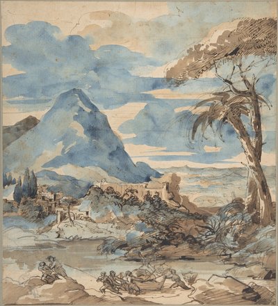 Paysage avec pêcheurs - Theodore Gericault