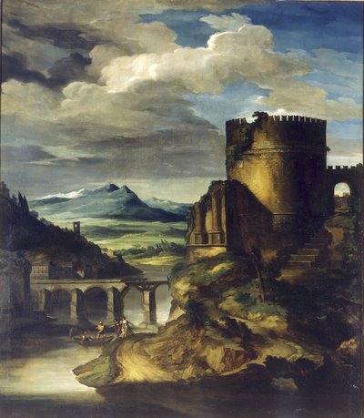 Paysage avec une Tombe - Theodore Gericault
