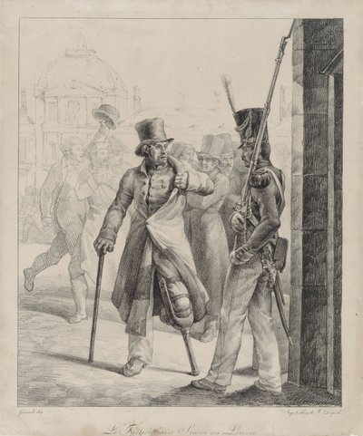 Le Factionnaire suisse au Louvre (The Swiss Royal Guard Sentry at the Louvre) - Theodore Gericault