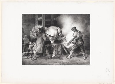 Le Maréchal flamand (Le forgeron flamand) - Theodore Gericault