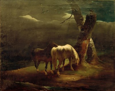Chevaux dans le pré - Theodore Gericault