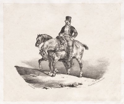 Facteur ou Deux Chevaux Attelés, 1823 - Theodore Gericault