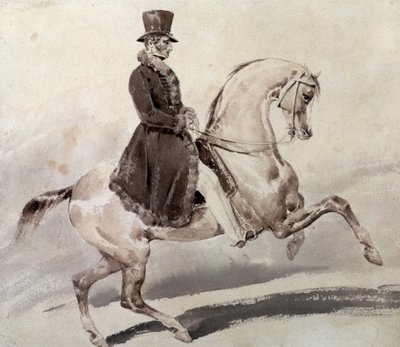 Cavalier en manteau bordé de fourrure - Theodore Gericault