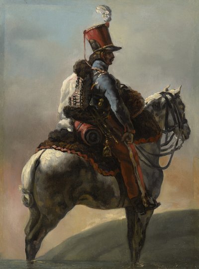Étude après "Trompette des Hussards" - Theodore Gericault