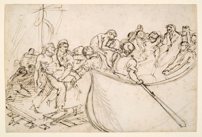 Le sauvetage des survivants du radeau de la Méduse - Theodore Gericault