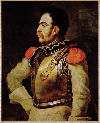 Un carabinier- un carabinier, un officier de police italien ... - Theodore Gericault