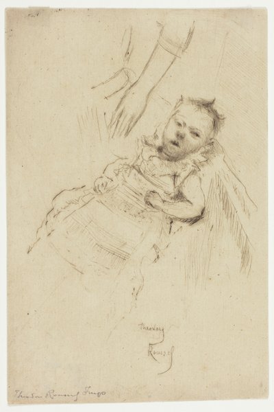 Portrait de Margery Chambers, âgée de dix semaines - Theodore Roussel