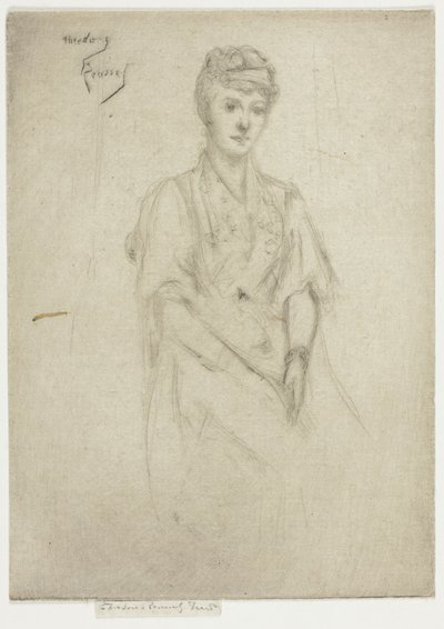 Portrait de Mme Cyprian Williams en costume de fantaisie - Theodore Roussel