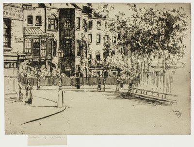Le coin de Cheyne Walk, Chelsea - Theodore Roussel