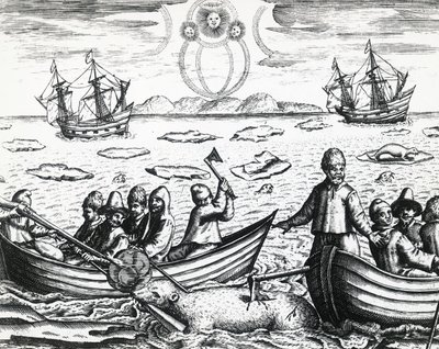 Aurore boréale et chasse à l