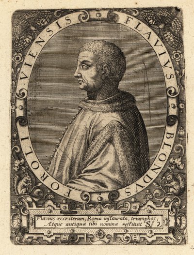 Flavio Biondo, historien italien - Theodore de Bry