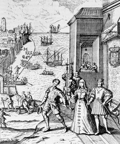 Séparation de Colomb avec Ferdinand et Isabelle, de 