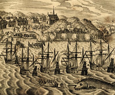 Vue du port d