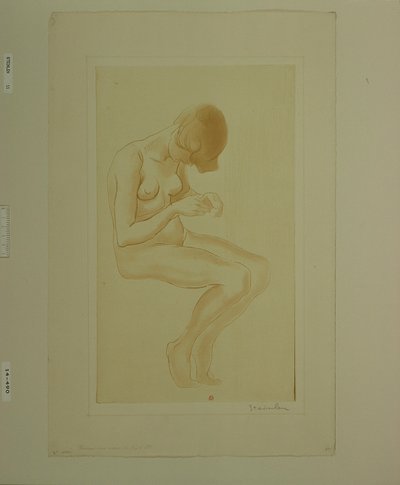 [Femme se faisant les ongles (6ème grand nu)] - Théophile Alexandre Steinlen