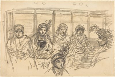 Les usagers du métro - Théophile Alexandre Steinlen