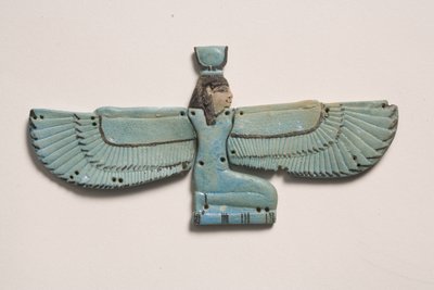 Pectoral de la déesse ailée Isis (faïence) - Third Intermediate Period Egyptian