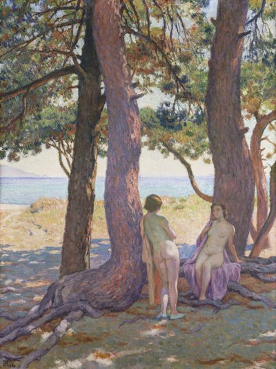 Deux Nus sous les Pins, 1925 - Théo van Rysselberghe