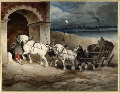Géricault - Le Chariot, Route de Londres, vers 1821, 1968,0210.28 - Theodore Gericault