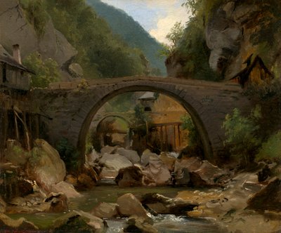 Ruisseau de montagne en Auvergne - Pierre Etienne Theodore Rousseau