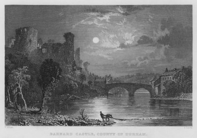 Château de Barnard, comté de Durham - Thomas (after) Allom