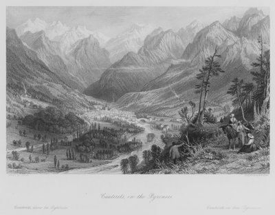 Cauterets, dans les Pyrénées (gravure) - Thomas (after) Allom