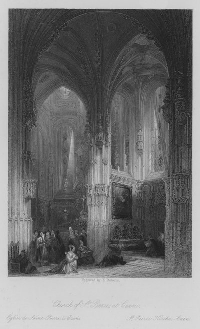 Église Saint-Pierre, à Caen - Thomas (after) Allom