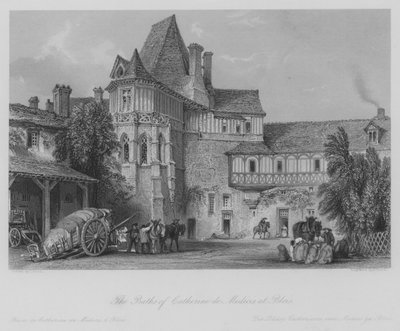 Les Bains de Catherine de Médicis, à Blois (gravure) - Thomas (after) Allom