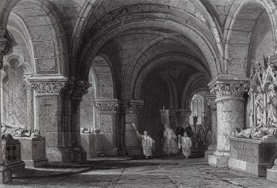 Tombeaux des rois dans la crypte de Saint-Denis - Thomas (after) Allom