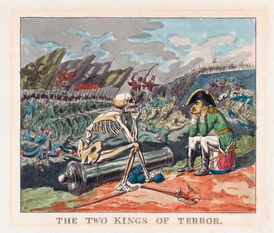 Les Deux Rois de la Terreur. Napoléon et la mort. - Thomas (after) Rowlandson