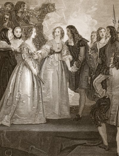 Charles II recevant la duchesse d