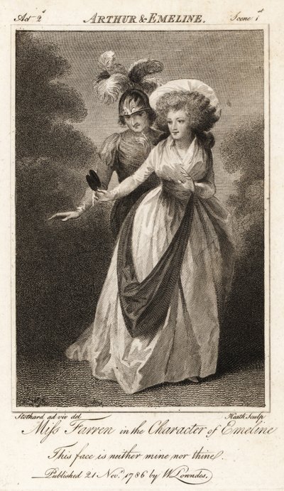 Mlle Elizabeth Farren dans le rôle d