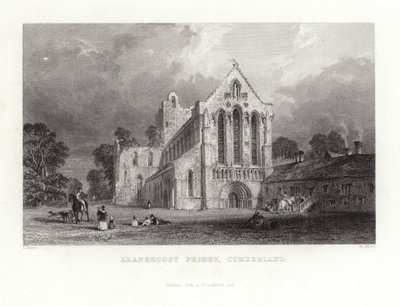 Prieuré de Llanercost dans le Cumberland - Thomas Allom