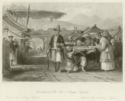 Punition du Tcha ou Cangue - Thomas Allom