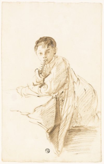 Enfant avec instrument de musique - Thomas Barker