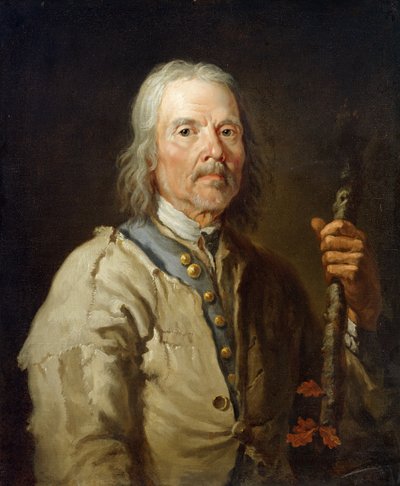 Homme tenant un bâton, vers 1800 - Thomas Barker of Bath