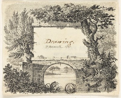 Vignette avec Arbres de Pont - Thomas Bewick