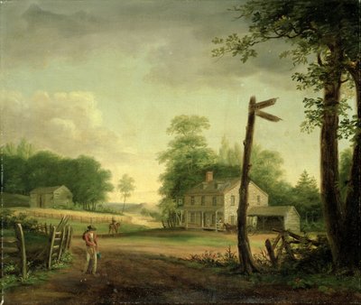 Auberge au bord de la route vers Philadelphie - Thomas Birch