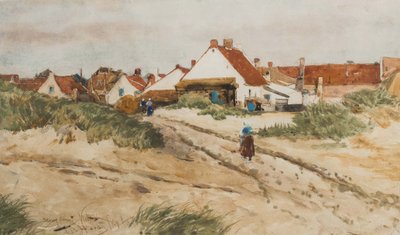 Approchant du coucher du soleil, Katwijk, Hollande, 1894 - Thomas Bush Hardy