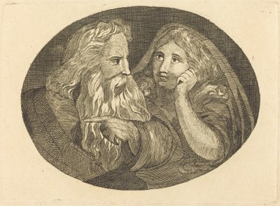Lear et Cordelia - Thomas Butts, Jr. after William Blake