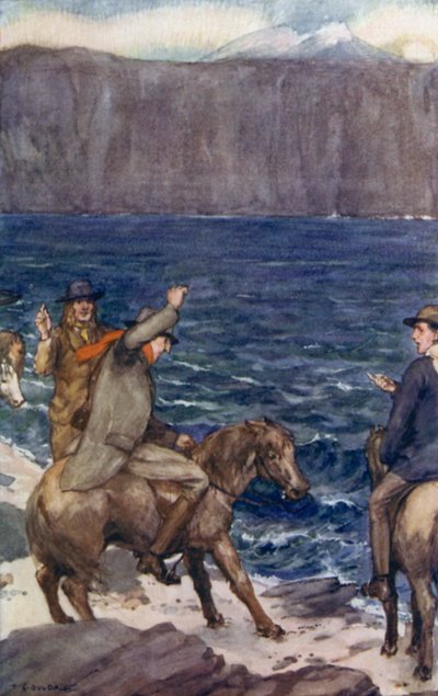 Illustration pour Voyage au centre de la Terre de Jules Verne - Thomas Cantrell Dugdale