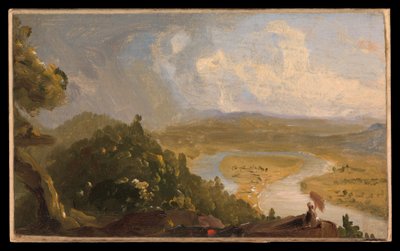 Esquisse pour Vue depuis le mont Holyoke, Northampton, Massachusetts, après un orage (Le méandre) - Thomas Cole