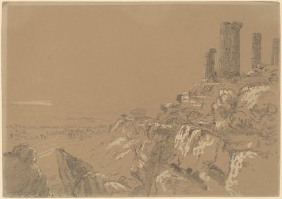 Temples de Junon, Lucina et Concordia - Agrigente, Sicile - Thomas Cole