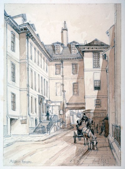Rue Austin Friars, City de Londres, 1851 - Thomas Colman Dibdin