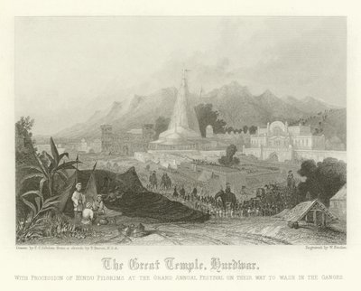 Le Grand Temple, Hurdwar, Inde - Thomas Colman Dibdin