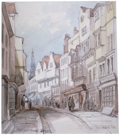 Vue de Holywell Street, Westminster, Londres, 1851 - Thomas Colman Dibdin