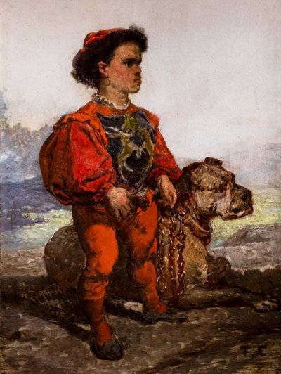 Nain avec un chien - Thomas Couture