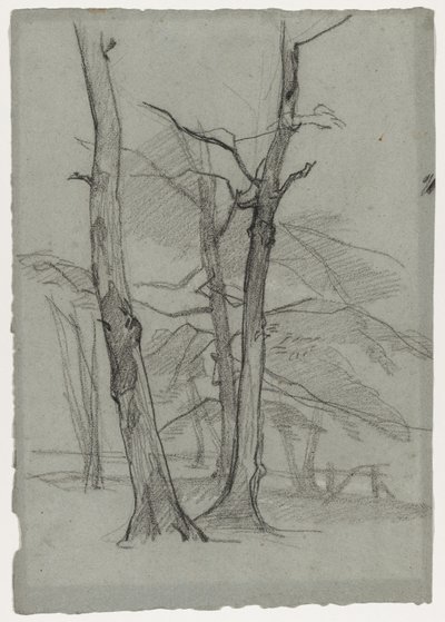 Étude de Paysage avec Arbres - Thomas Couture