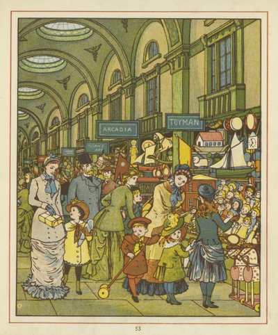 Les gens faisant des achats dans une galerie marchande - Thomas Crane